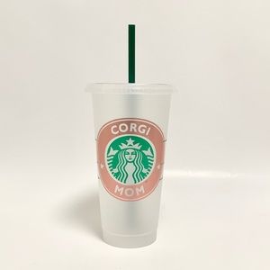 Starbucks Corgi Mom Reuseable Cold Drink Cup